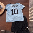 Youth Lionel Messi Argentina  10 Home Jersey Brand New Kids Size W Shorts