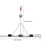 Concrete Vibrating Machine Battery 6ft Blade Board Gas Power Screed Concrete New