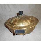 Vintage Mcm Rochester Copper Chafing Parts 9  Round Dish W lid 