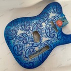 Tl Style High Gloss Blue  Finished Solid Wood Replacement Body Basswood
