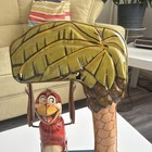 1950 s Unique Art  bombo  Swinging Monkey Tin Litho Wind-up Toy W  No  Key 