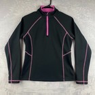 Zero Restriction 1 4 Zip Pullover Womens Small Black Pink Z500 Tech Golf