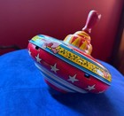 Vintage Ohio Art Co Tin Toy Top 1950s Dancing Children Usa Spinning 7   x 7    Lg