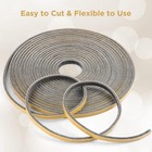 Kakiclay 32 8ft Weather Stripping Self Adhesive Insulation Sealer Draft Stopper