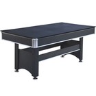  Spartan 6-ft Pool Table With Table Tennis Top - Black With Blue Felt