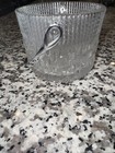 Vintage Mini Ice Bucket Crystal Cut Glass  Exclusively For Teleflora In France