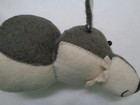 Rare Vtg Fiona Walker England Felt Animal Head Wolf Handmade Organic Wool