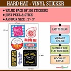 300 Pcs Hard Hat Stickers For Adults - Funny Meme  dirty  
