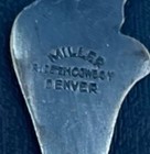 Vintage    ride Em Cowboy    Denver Neckerchief Slide  Pre Dated 1930-1940 