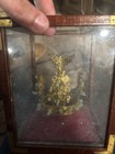 Vintage Korean Gold Jade Crown In Glass Case