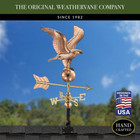 Good Directions Eagle Cottage Weathervane Solid Pure Polish Copper Roof Mount