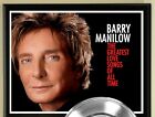 Barry Manilow 45 Platinum Plated Record Display On An Open Air Wood Plaque  02