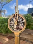 Original Maritime Order Telegraph Antique Early 20th Century Modified Floor Lamp