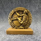 Vtg Brookgreen Gardens Bronze Medal South Carolina Stone Carver And The Garden