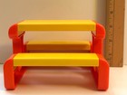 Little Tikes Vintage Dollhouse Size Furniture Picnic Table Indoor Outdoor Bench