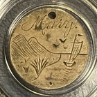1858 Seated Liberty Dime Love Token - Artistic Scene -    mary   