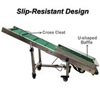 110v Electric Climbing Conveyor Pvc Incline Conveyor Belt For Packing Machine