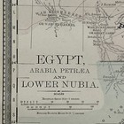 Antique 1888 Map Of Egypt  Arabia   Part Of Nubia 14   x11   