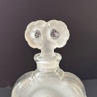 Unusual Lalique Like Fleurs Frosted Perfume Bottle - Vintage - Unknown - Help