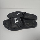 Under Armour Locker Iv Black Slides Sandals Mens Sz 13