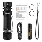 Sofirn Sc18 1800lm Led Flashlight Usb-c Rechargeable 18650 Torch Green