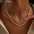 New Men s Italian 4mm Diamond Cut Rope Chain Solid 925 Sterling Silver Necklace