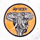 Vintage Kenya Patch     Elephant Safari Africa Travel Souvenir     Iron-on