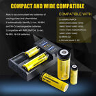2x 18650 3 7v Rechargeable Battery   Charger Lithium Ion Batteries Button Top