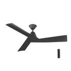 Home Decorators Easton 52  Indoor outdoor Matte Black Ceiling Fan W remote