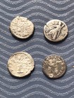 Ancient Authentic Lot 4 Silver Denarius Coin Aurelius Verus Faustina Ii