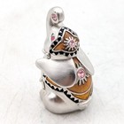 Estee Lauder Lucky Elephant Enamel Jeweled Crystal Solid Perfume Compact Empty