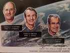 Slayton Brand   Stafford Signed Nasa  crews For Apollo Soyuz Test Project  Litho