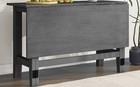 Farmhouse Wood Dining Table Extendable For 4 People 47 Inch Rectangular Solid