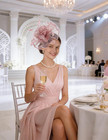 Sinamay Fascinator Hat Floral Feather Pillbox Derby Hats For Women Wedding Tea P