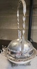 Antique Meriden Decorative Silver Plated Victorian Butter Dome W  Handle 1800 s