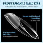 Short Almond Nail Tips  288 Pcs Gel Acrylic Nail Tips  Clear Nail Tips  Nail Sup