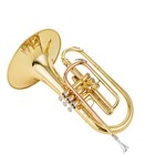 Aurosus Jmg-600 Marching Mellophone F Key Brass Gold Leadpipe Band Instrument