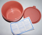 Tupperware Mauve Pink Round Dip Microwavable Bowls 1667-10 New Lot Of 2 Nos