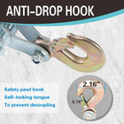 Wheel Block And Tackle System 4000lb Breaking Strength 65 Feet 3 8  Rope Hoist P