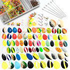 1721pcs Spinner Making Lure Blade Hooks Floats Walleye Rig Making Supplies Kit 