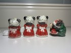 Lot Of 4 Rare Vintage Disney Christmas Novelty Candles Minnies   Mickey Mouse