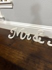 Wooden Mr   Mrs Sign Set Rustic Wedding Decor Table Centerpiece Photo Prop