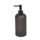 Frosted Black Soap Dispenser Easy Pump Liquid Lotion Holder Bathroom Kitchen New