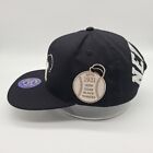 New York Black Yankees Black Rings   Crowns Snapback Hat Nwt City Arch Blockhead