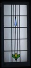 Large Old English Leaded Stained Glass Window Simple Abstract 20 1 4  X 46 