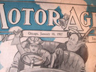 1907 Motor Age Automobile History Gas Oil Tire Transportation Magazine-116 Pages
