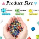 Hoteam 1000 Pcs Crystal Beads Mixed Faceted Jewelry Small  Fresh Color