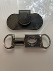 Brizard   Co V Cigar Cutter     Camouflage Leather W  Pouch     Precision Luxury