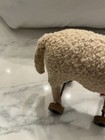 Antique Steiff  Lamb Sheep Pull Toy With Wooden Wheels Germany Glass Eyes 1910 