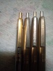 Vintage Metal Ballpoint Pens Lot Of 4 Gold And Silver Chrome Decent Usa Rare Htf